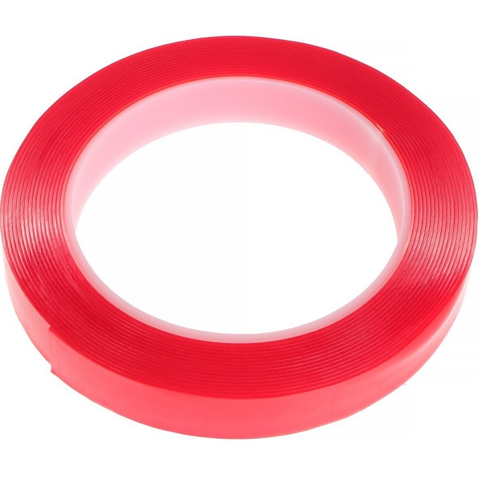 Клейкая лента TORSO, прозрачная, двусторонняя, акриловая, 12 мм x 2 м 3442539