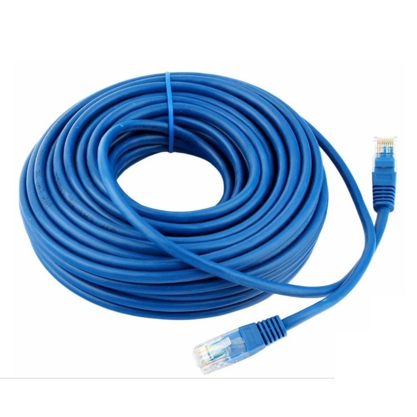 Патч-корд 10.0м CABLEXPERT PP12-10M/B кат.5e, литой, многожильный (синий)