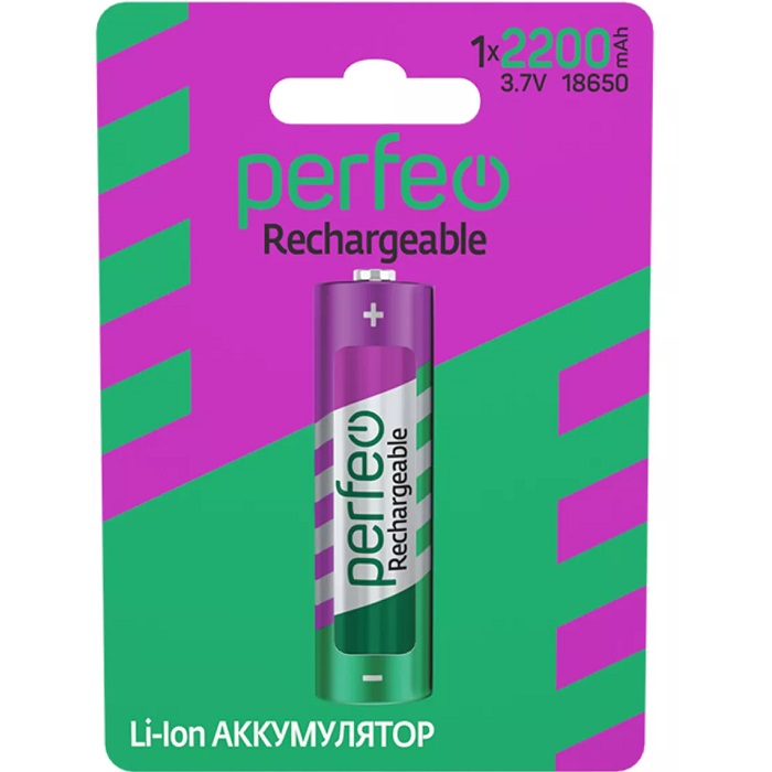 Аккумулятор PERFEO 18650 2200mAh BL-1