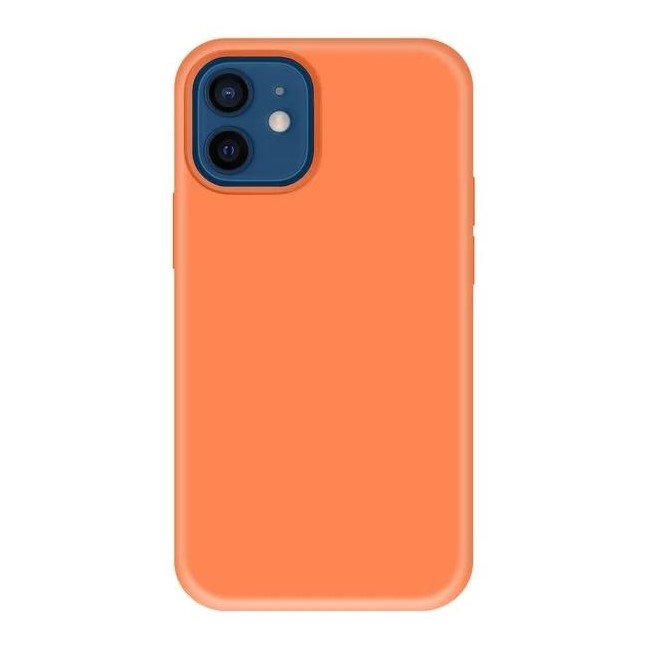 Задняя накладка SILICON CASE для iPhone 12 Pro оранжевый