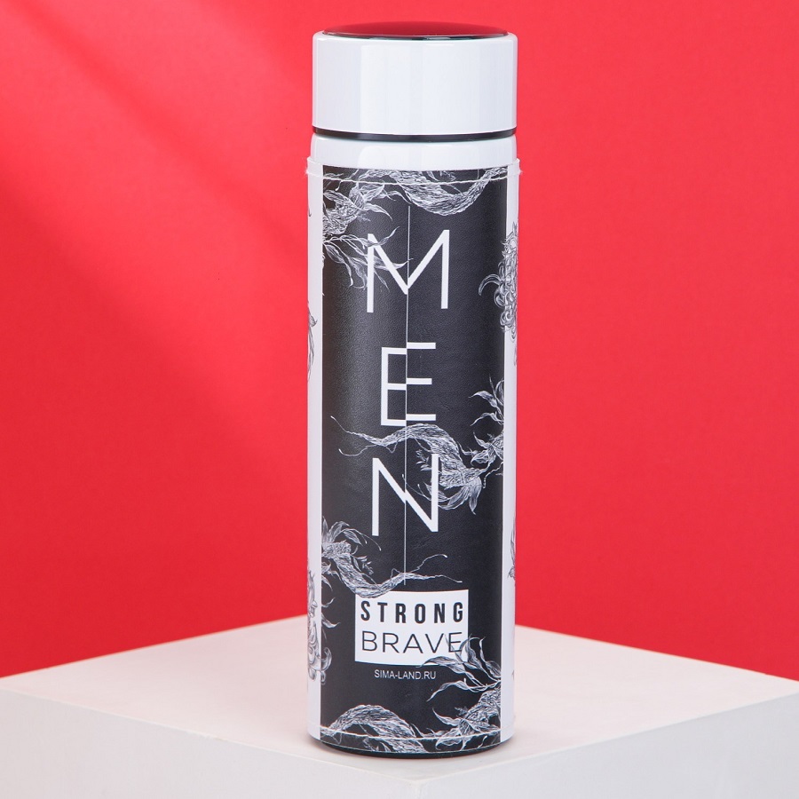 Термос с индикатором температуры Men, 500 мл, сохраняет тепло 8-10 ч