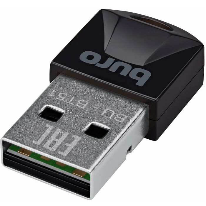 Адаптер-Bluetooth BURO BU-BT51 Bluetooth 5.1+EDR class 1.5 20м черный