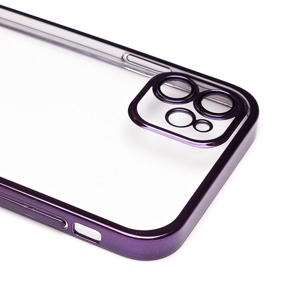 Задняя накладка PC073 для iPhone 11 (violet) (213780) с закрытой камерой