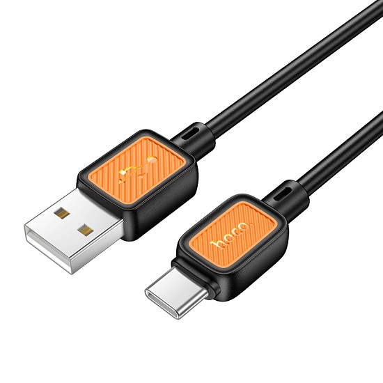 Кабель USB <--> Type-C  1.0м HOCO X108 Benefit, чёрный