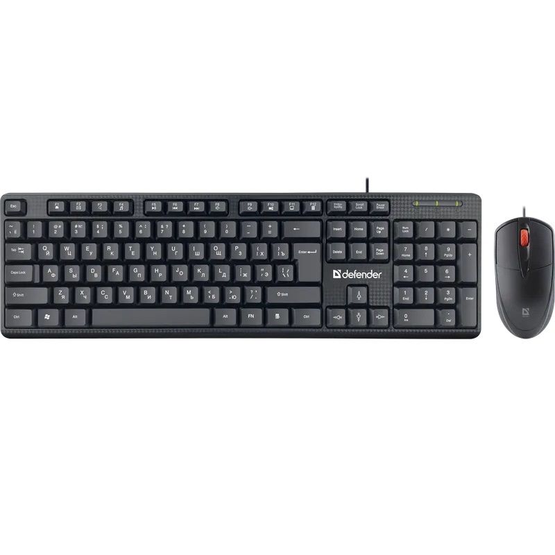 Клавиатура+мышь DEFENDER Line C-511 RU, черный