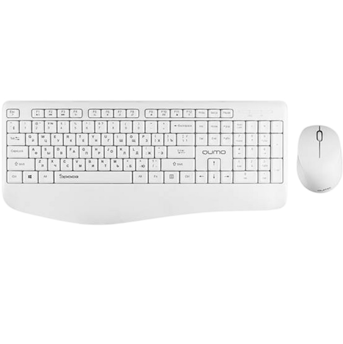 Клавиатура+мышь БП QUMO Space K57/M75 белый