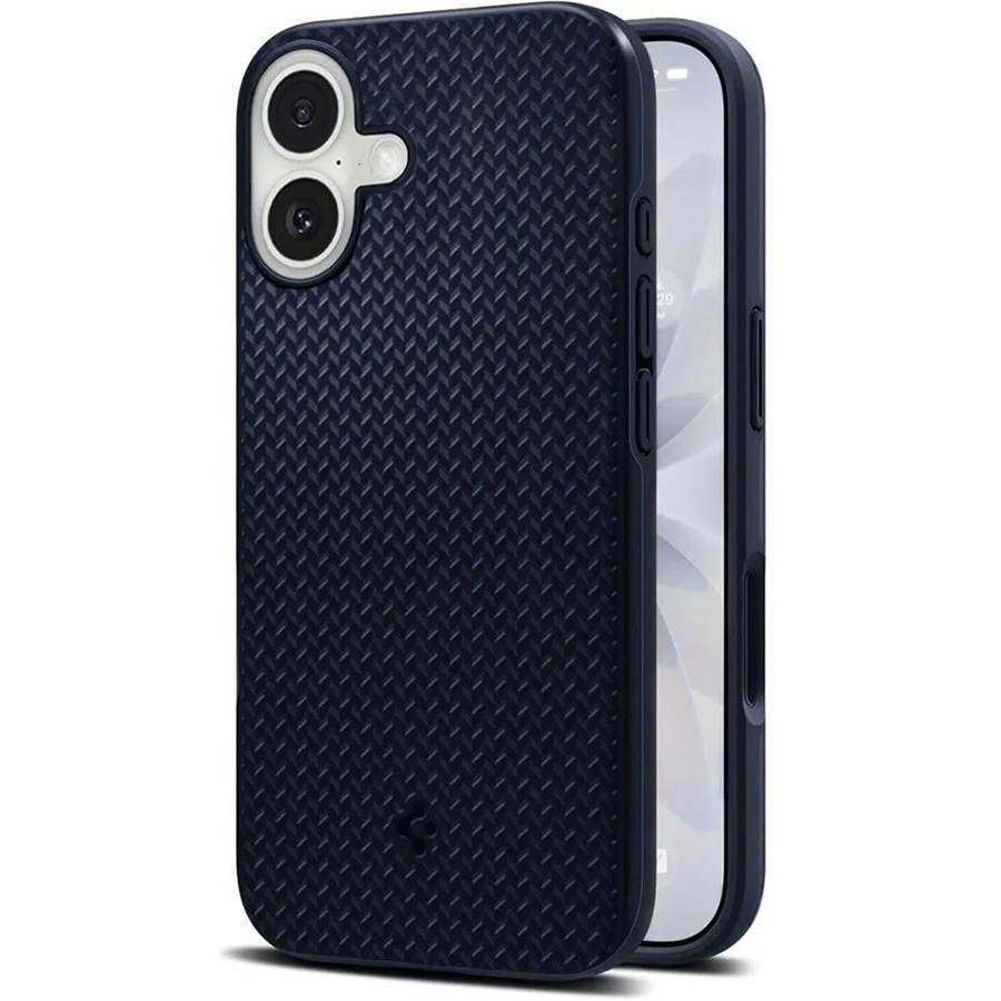 Силиконовый чехол Spigen Mag Armor на iPhone 17, синий