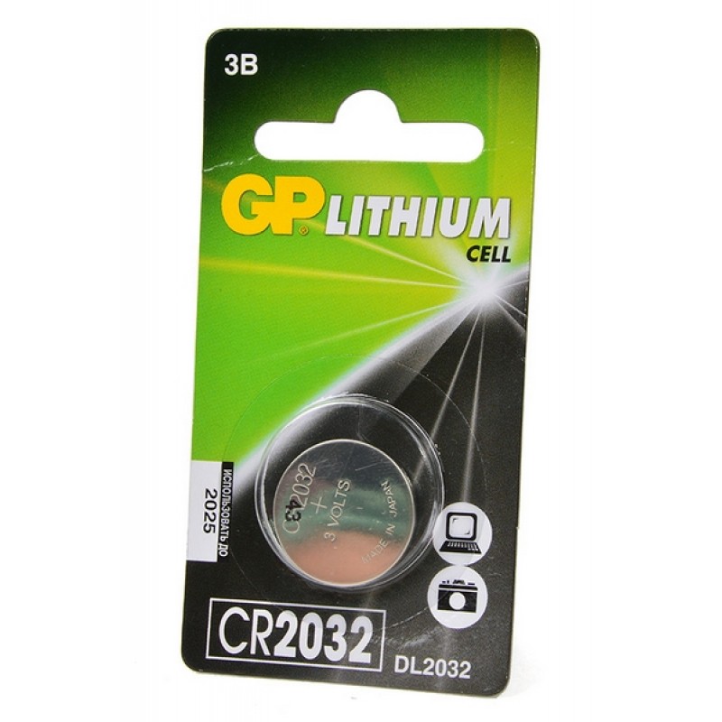 Элемент питания GP CR2032 BL-1