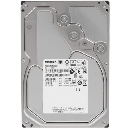 Внутренний HDD 3.5" 6TB TOSHIBA MG06ACA600E 7200RPM 6GB/S 256MB Витрина