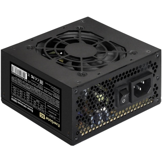 Блок питания 850W EXEGATE M850 (SFX, APFC, КПД 87% (80 PLUS Silver), 8cm fan, 24pin, 4+4pin, 3xSATA,