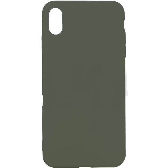 Задняя накладка STR для iPhone XR плотный матовый (серия Colors) (оливковый)