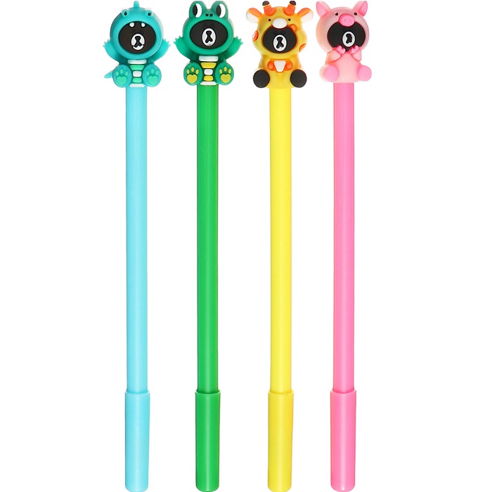 Ручка гелевая-прикол "Мишка в костюме" МИКС 10553723