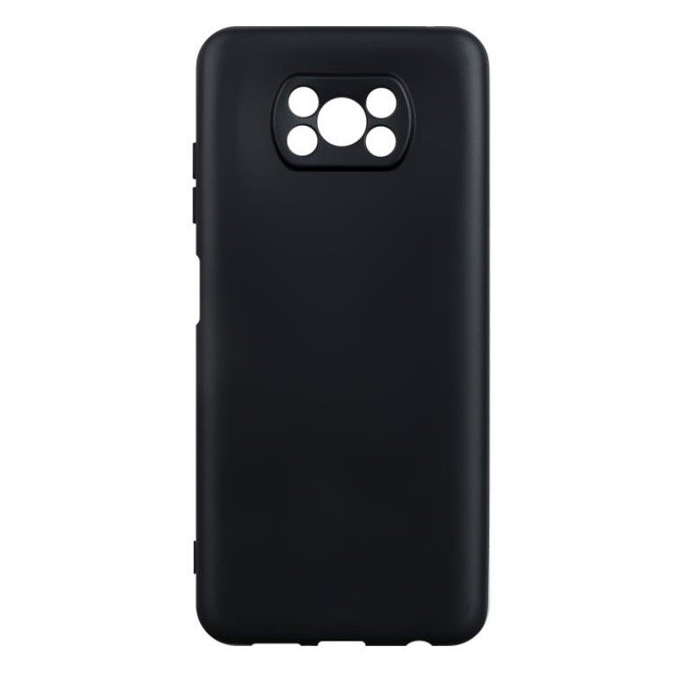 Силиконовый чехол ISA для Xiaomi Poco X3 Pro TPU 1.0mm матовый черный