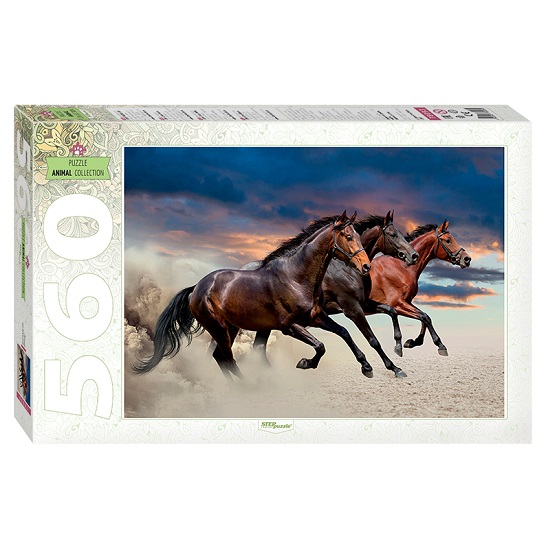 Пазл Step Puzzle 560 "Лошади"