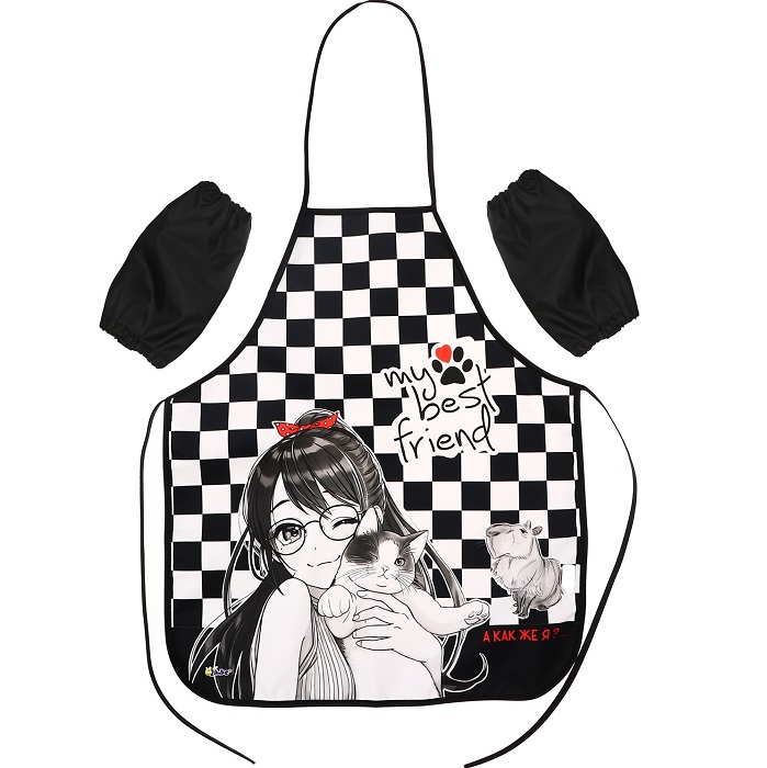 Фартук для труда Оникс + нарукавники размер M (рост 122-158) "Капибара и друзья"