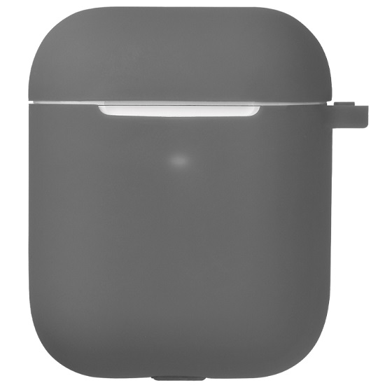 Силиконовый чехол PRIME LINE для AirPods 1/2, графит