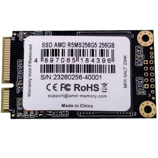 Накопитель SSD M.2 256Gb AMD Radeon mSATA 3D NAND Retail R5MS256G5