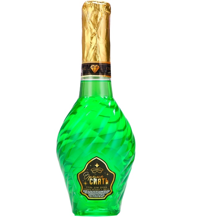 Гель для душа во флаконе мондоро «Время сиять!», 500 мл, аромат сочного яблока 9081676