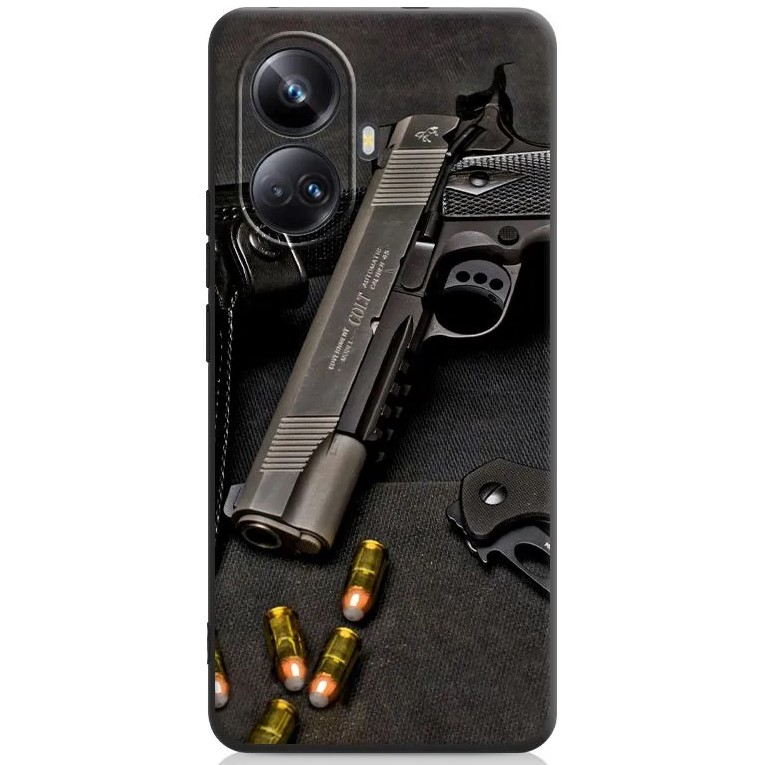 Силиконовый чехол DF для Realme 10 Pro+ (5G) DF rmCase-29 (black) Art130