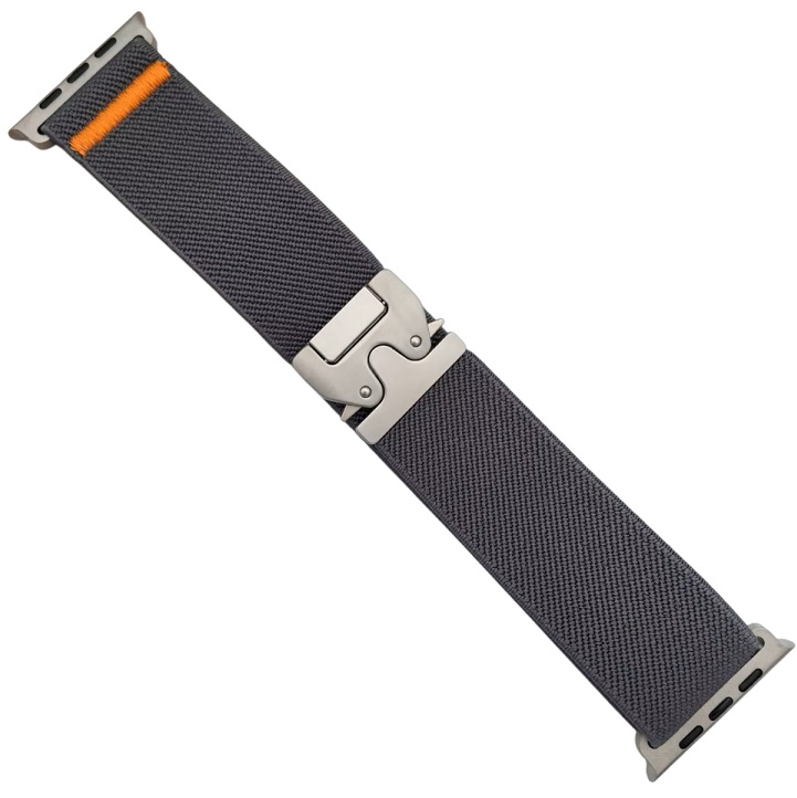 Нейлоновый ремешок ZGA для Apple Watch 42_44_45_49мм графит