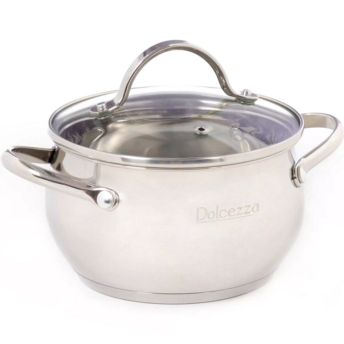 Кастрюля 1.9л Dolcezza "FLORENCE" с крышкой