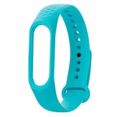 Силиконовый ремешок ZIBELINO для XIAOMI Mi Band 3/4 (бирюзовый)