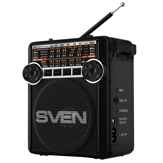 Радиоприемник SVEN SRP-355 AC черный