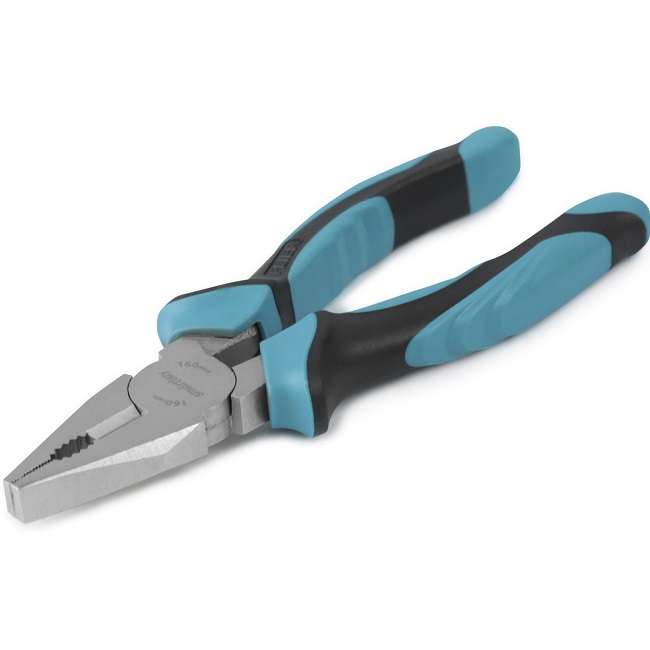 Плоскогубцы SMARTBUY, Tools/60, 200 мм, СR-V сталь, комбинированные, синий, чёрная вставка