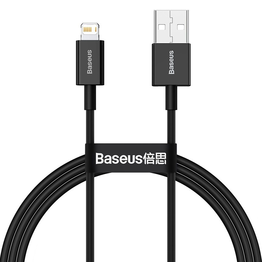 Кабель USB <--> Lightning BASEUS Superior Series черный