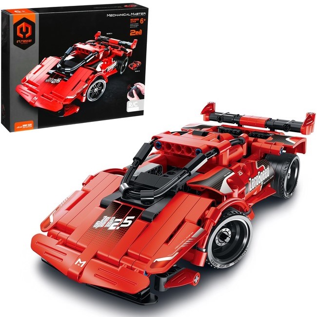 Конструктор радиоуправляемый «Красная машина», 2 варианта сборки, 351 деталь