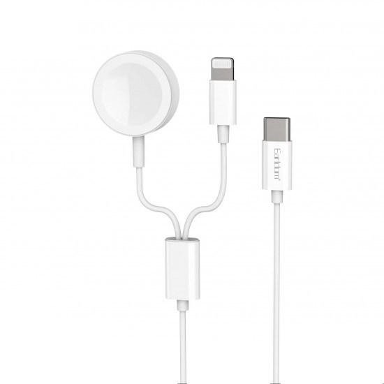 Кабель зарядки для Apple Watch EARLDOM ET-WC24 2в1 для зарядки часов Apple Watch и телефона