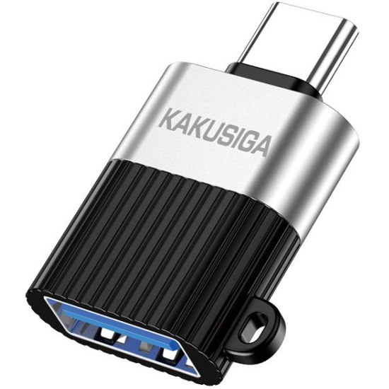 Переходник OTG Kakusiga KSC-1420 черно-серый, Type-C