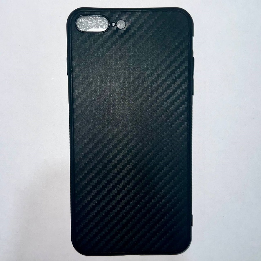 Силиконовый чехол CARBON для iPhone 7/8 Plus чёрный