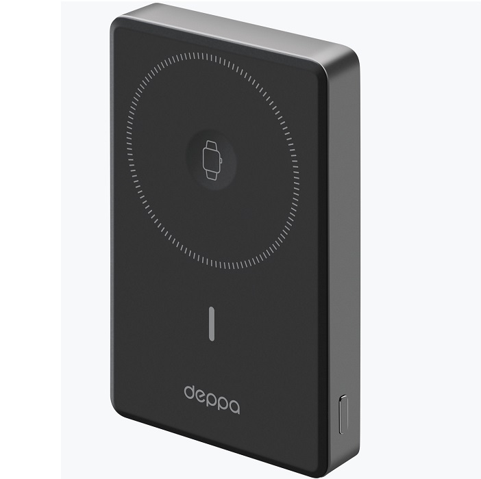 Внешний АКБ DEPPA NRG Watch (10000mAh), серый, 15Вт (33707)