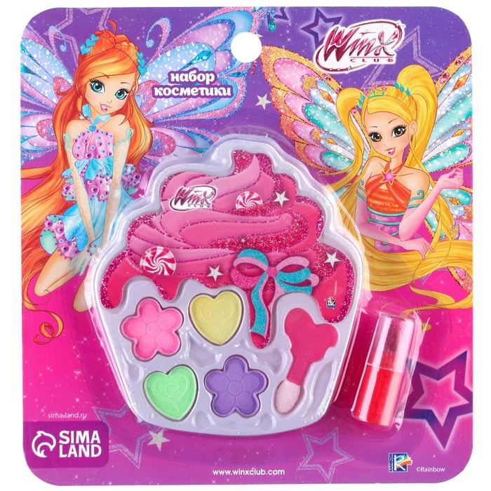 Набор косметики, тени 4 цвета, блеск для губ "Блум и Стелла", WINX 9164483