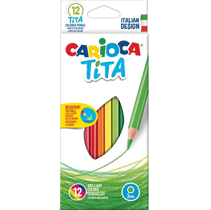 Карандаши цветные CARIOCA "Tita", 12 цв, 42793