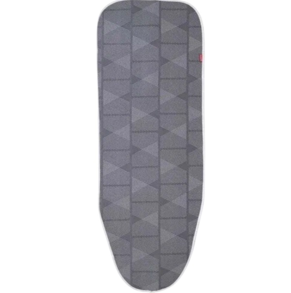 Чехол для гладильной доски HAUSMANN HM-1548-GG, 38/48х122/132 см, металлизированный, серый