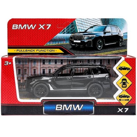 Машина металл BMW x7 12 см инерция Технопарк 384250