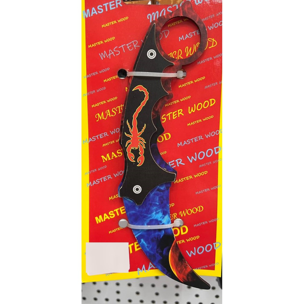 Сувенирное деревянное оружие "Нож Тигриный коготь" MASTER WOOD SWWKD