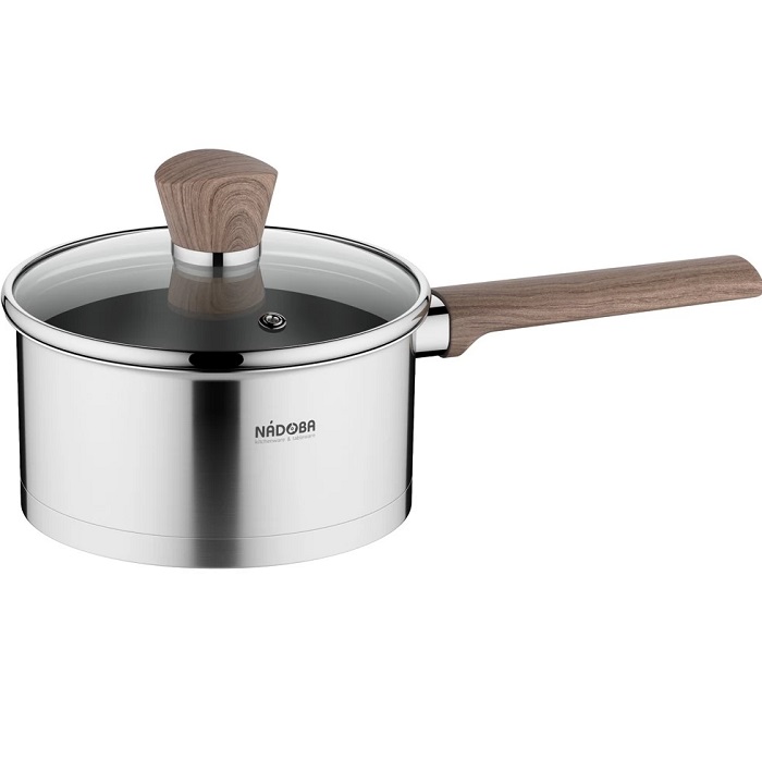 Ковш 1.7л NADOBA серия LUDVA со стеклянной крышкой