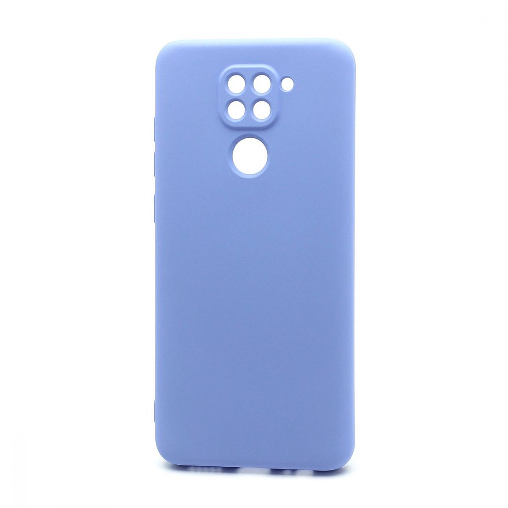 Силиконовый чехол SILICONE CASE New ERA для Xiaomi Redmi Note 9 голубой