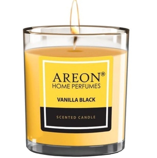 Ароматическая свеча AREON Vanilla Black, 120гр