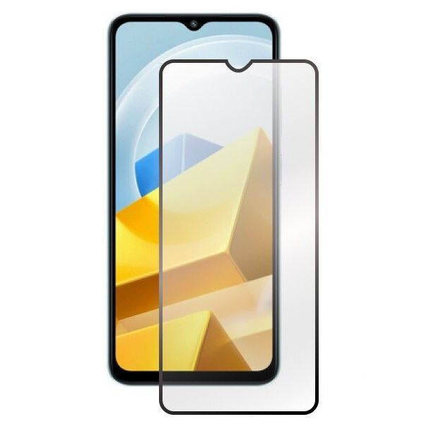Противоударное стекло 5D ZIBELINO для Xiaomi Poco M5 черный