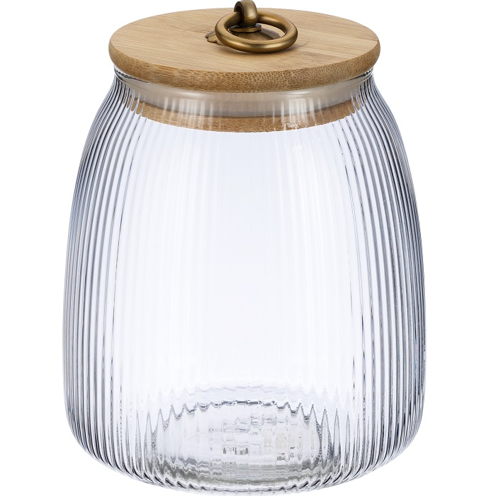 Банка стеклянная с бамбуковой крышкой, 950 мл REGENT Linea LANTERN