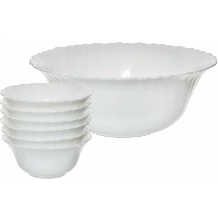 Набор салатников 7 пр. без деколи: 12,5 см 6 шт., 20 см 1 шт. арт.OW-7A5