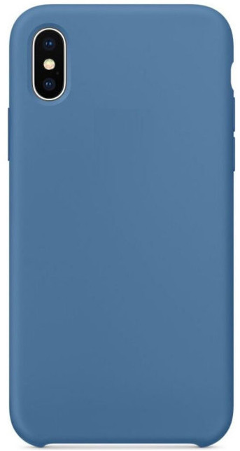 Силиконовый чехол SILICONE CASE для Iphone X/XS №03 синий