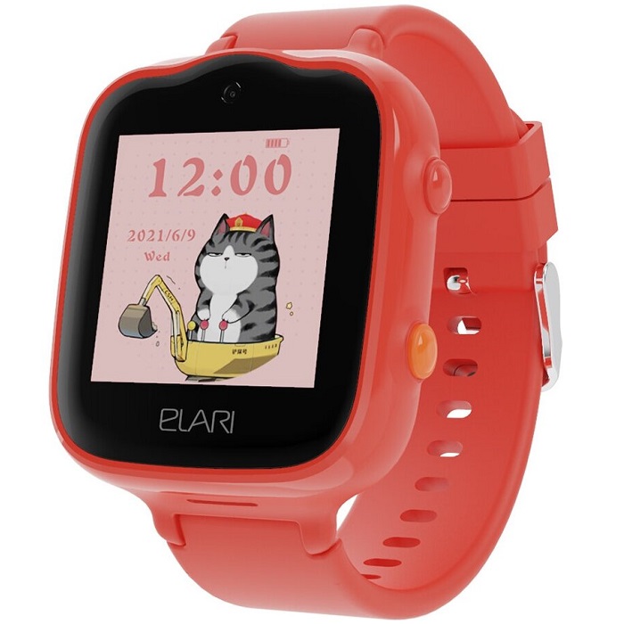 Умные часы ELARI KidPhone 4G Bubble (красные) RUS (Уценка)