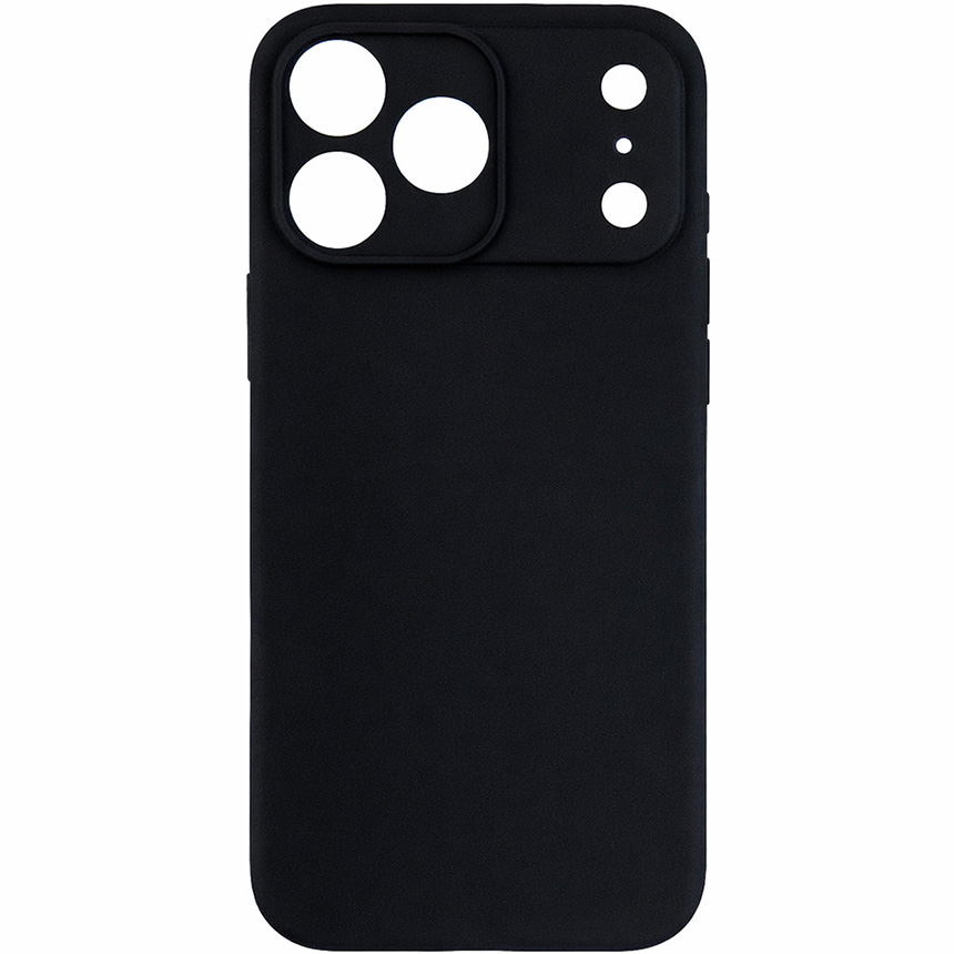 Силиконовый чехол ISA для iPhone 17 Pro Max TPU матовый черный