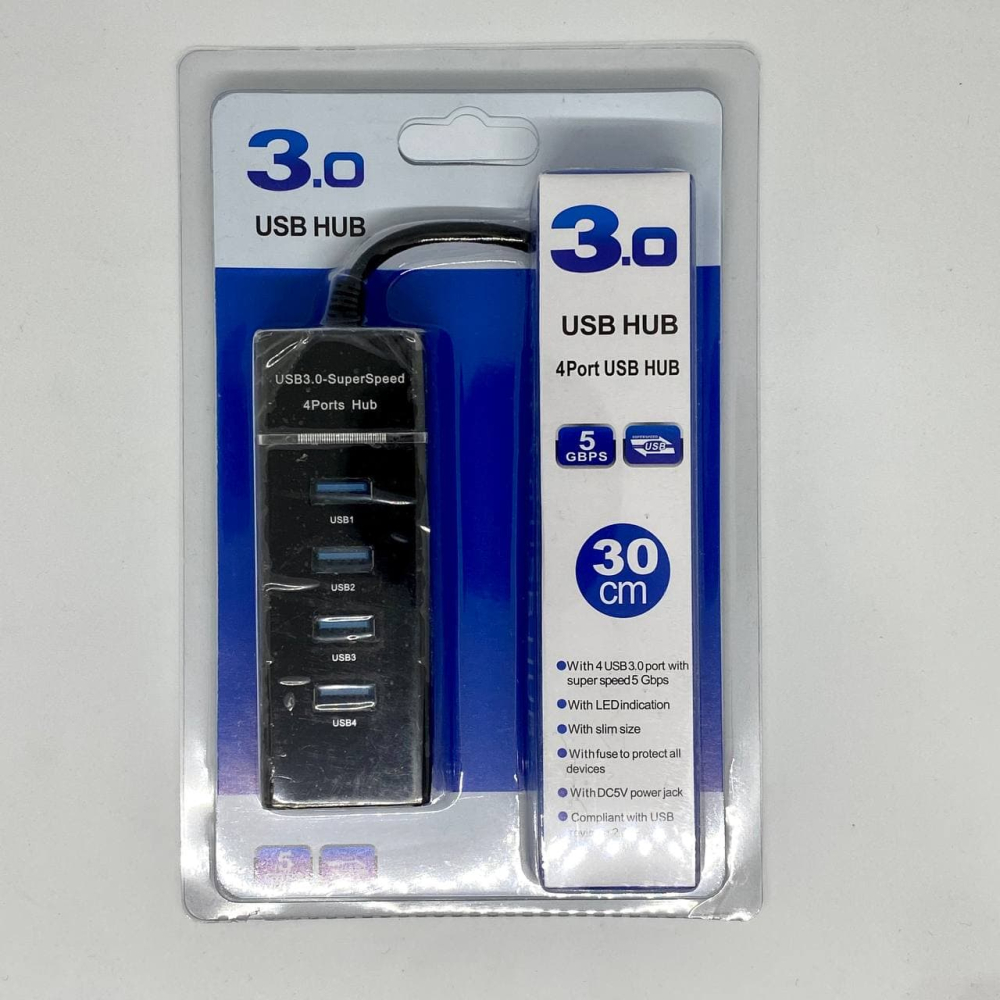 USB-Хаб HUB черный, USB 3.0