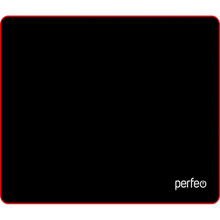 Коврик PERFEO "Black", "Красный", (240*320*3 мм)